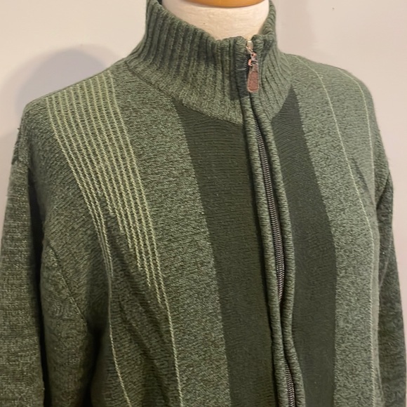 Vintage Arnold Palmer Hunter Green Men’s Cardigan, Size M - Picture 2 of 13